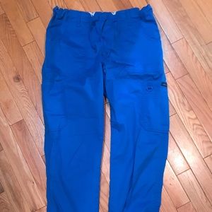 Royal blue scrub pants